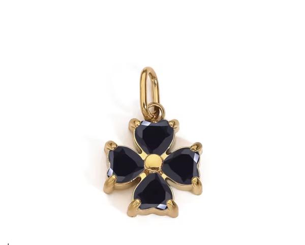 Kristallblume schwarz